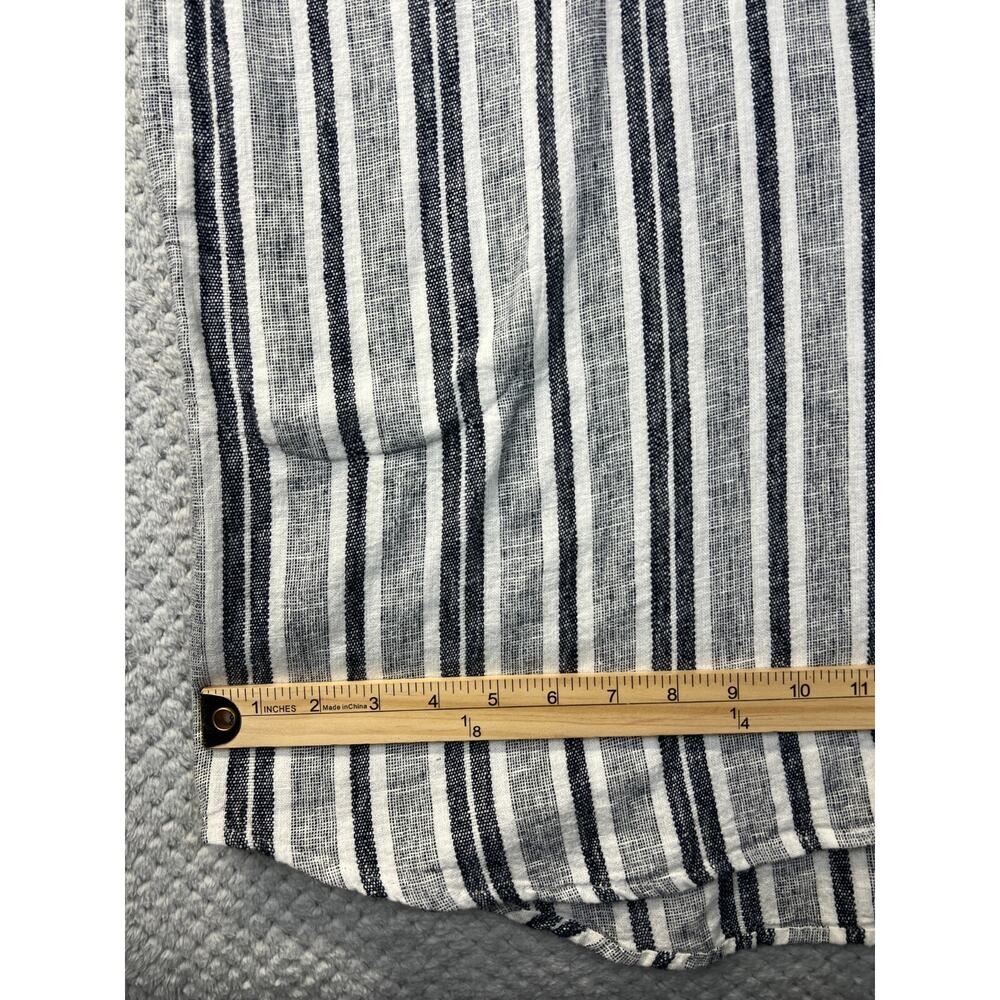 New Adrienne Vittadini Womens Linen Shirt Dress XXL Boho Cottagecore Minimalist - Picture 10 of 16